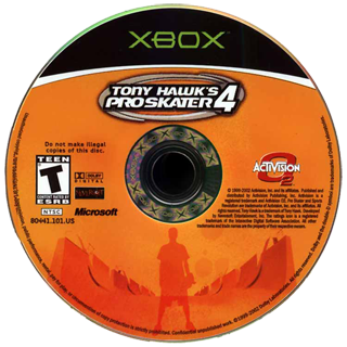 Tony Hawk's Pro Skater 4 (USA) Game Disc